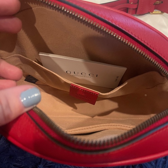 NWT Brand New Gucci GG Marmont Apollo Belt Bag Red Size 85 Women’s - Picture 10 of 16